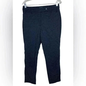 White House Black Market the tapered ankle checkered  career pant trouser 8 WHBM